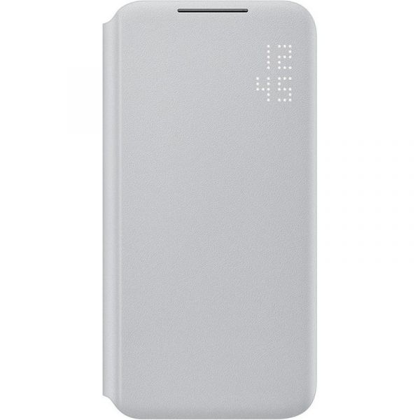 Чехол (флип-кейс) Samsung Smart LED View Cover [ef-ns901pjegru] для Galaxy S22, светло-серый
