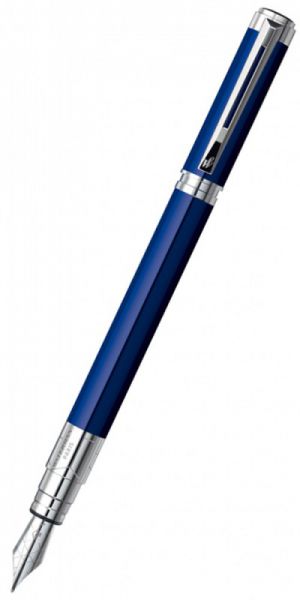 Ручка перьевая WATERMAN Perspective (S0830940) Blue CT (F) чернила: синий перо нержавеющая сталь блестящий хром