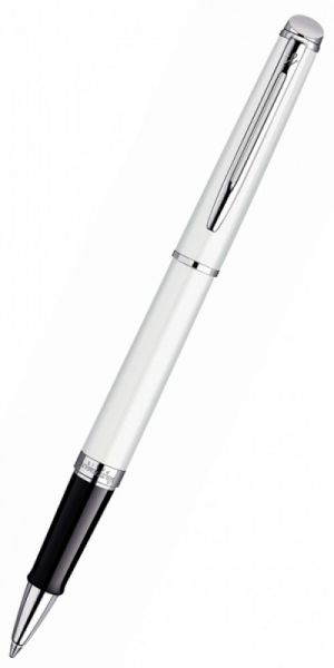 Ручка роллер WATERMAN Hemisphere (S0920950) White CT (F) чернила: черный нержавеющая сталь хром